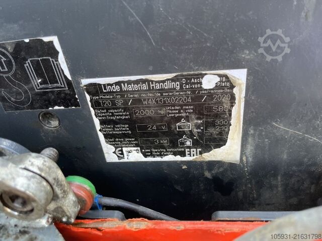 Niederhubwagen Linde T20SP
