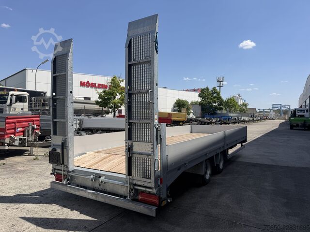 Low loader trailer Humbaur TBB  14,4 t Tandemtieflader 7,20 m lang, Neuwertig