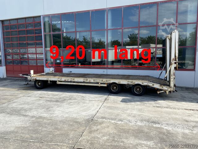 Low loader trailer Müller-Mitteltal PT 30  3 Achs Tieflader 9,20 m Ladefläche