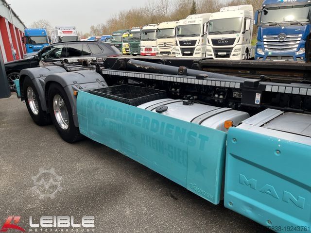 Abrollkipper MAN TGX 28.500 6x2-2 BL*Gergen 21/65*Ladekranvorb.