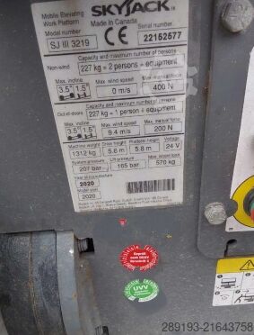 Scherenarbeitsbühne Skyjack SJ III 3219 Elektro 7,79m