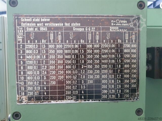 Schnellradiale - Bohrmaschine PLANK SRB-18H