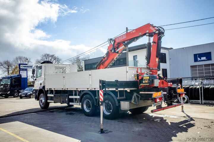 Open body DAF CF 450-6X4+FASSI18T/M(3EXT)-78500KM
