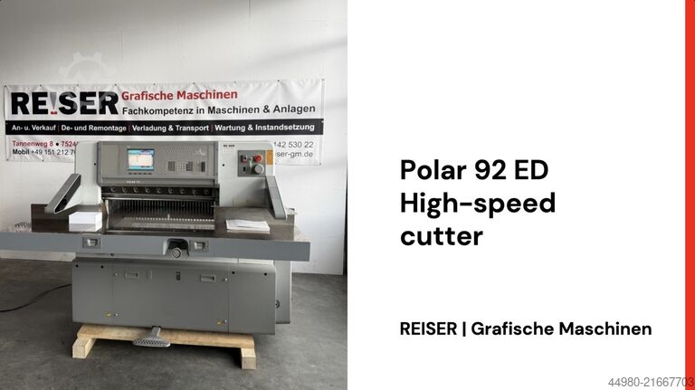 Papierschneidemaschine Polar Mohr 92 ED