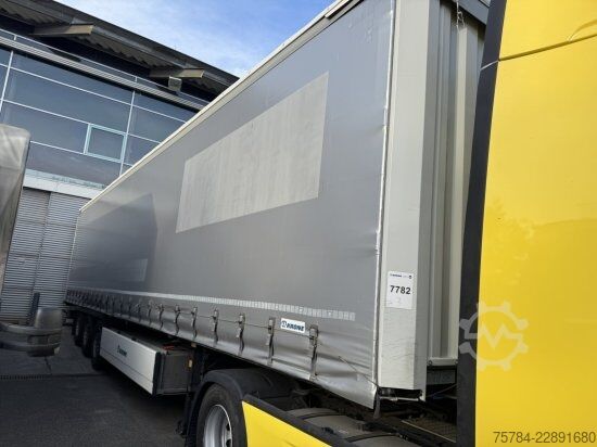 Open semitrailer with tarp KRONE STANDARD, LIFT, PALK, NEUTRAL, TOP!  MIETKAUF MGL.