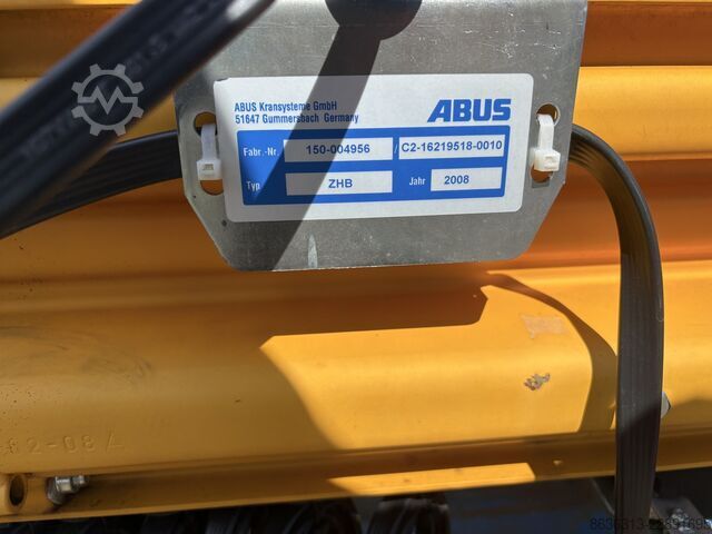Abus overhead crane with 2x1000 kg structure Abus ZHB-I