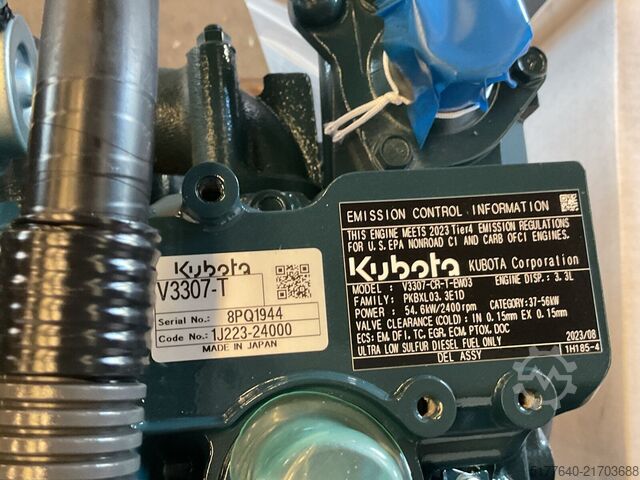 Engine Kubota V3307Cr-T. Brand new and complete. Tier 4 EPA a...