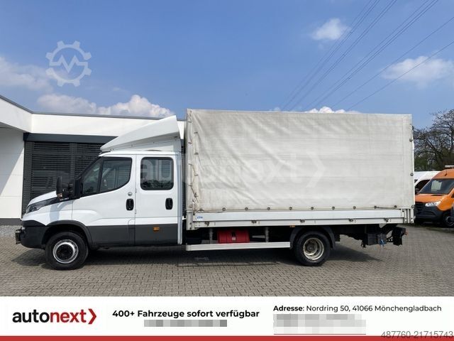 Curtain sider van IVECO Daily 70C18H DoKa *Werkstatt* LBW+AHK 3,5t+7-Sit