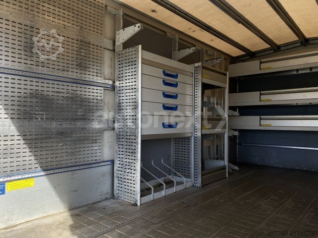 Curtain sider van IVECO Daily 70C18H DoKa *Werkstatt* LBW+AHK 3,5t+7-Sit