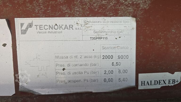 Tipper semitrailer TECNOKAR T3SPRP115