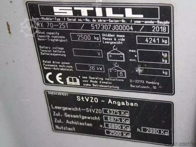 LPG Forklifts Still RX 70-25T
