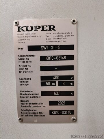 Shaping machine Kuper SWT XL-5