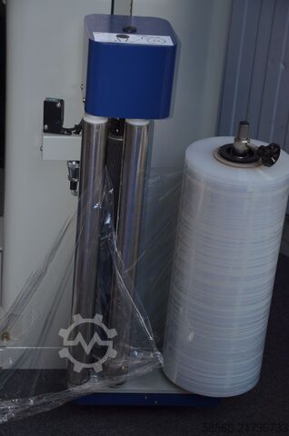 Semi-automatic pallet wrapper KVK 1A mit Ausschnitt für Hubwagen- elektromagnetischer Bremse