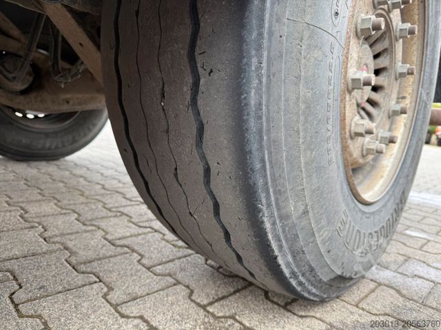 Three-way tipper trailer MEILLER Anhänger TANDEM Dreiseitenkipper Liftachse