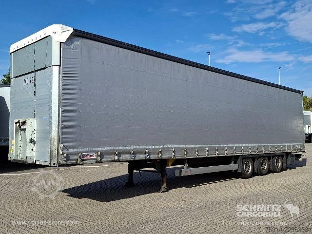 Open semitrailer with tarp Schmitz Cargobull Curtainsider Mega Getränke