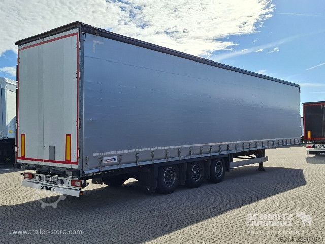 Open semitrailer with tarp Schmitz Cargobull Curtainsider Mega Getränke
