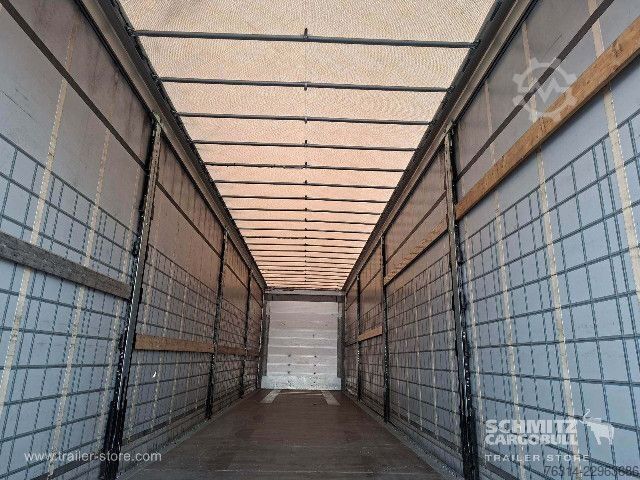 Open semitrailer with tarp Schmitz Cargobull Curtainsider Mega Getränke