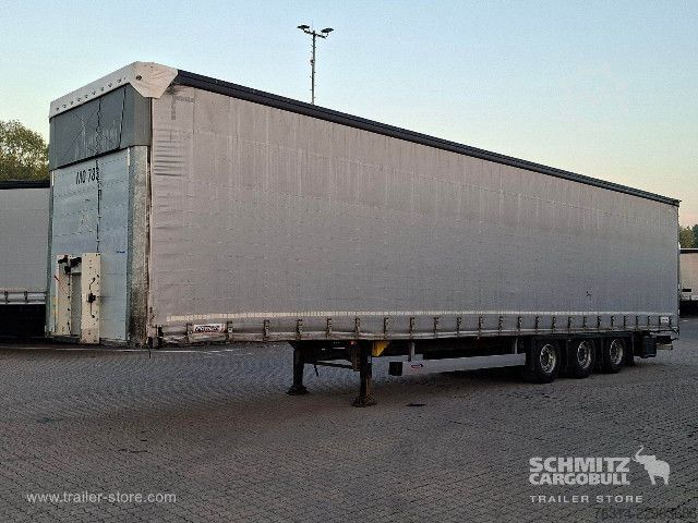 Open semitrailer with tarp Schmitz Cargobull Curtainsider Mega Getränke