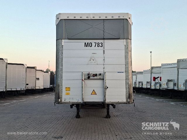 Open semitrailer with tarp Schmitz Cargobull Curtainsider Mega Getränke