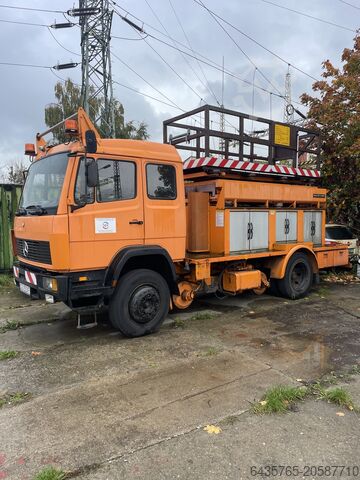 Overhead Tram Line Maintenace Truck Mercedes-Benz, Schörling 1114/37
