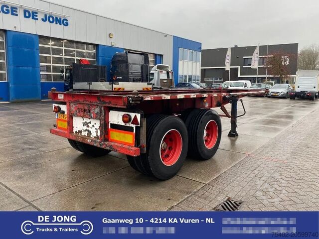 Container transport York 20 FT Chassis / Steel Suspension / Double Air