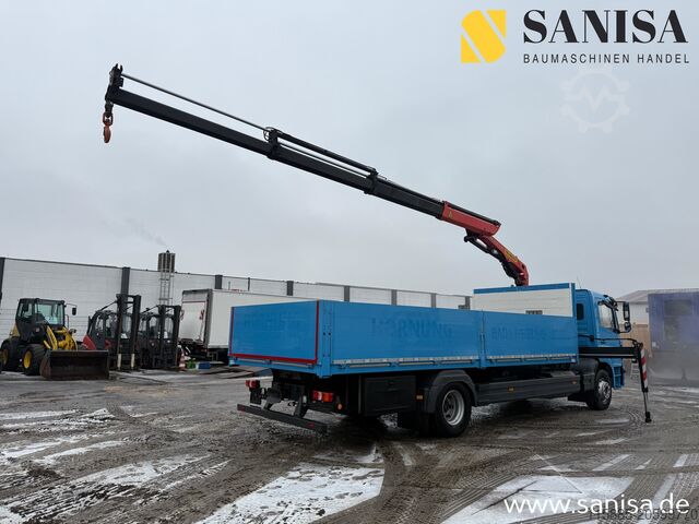 Truck with flatbed (open) Mercedes Benz Atego 1524/Palfinger PK 9.501/Funk