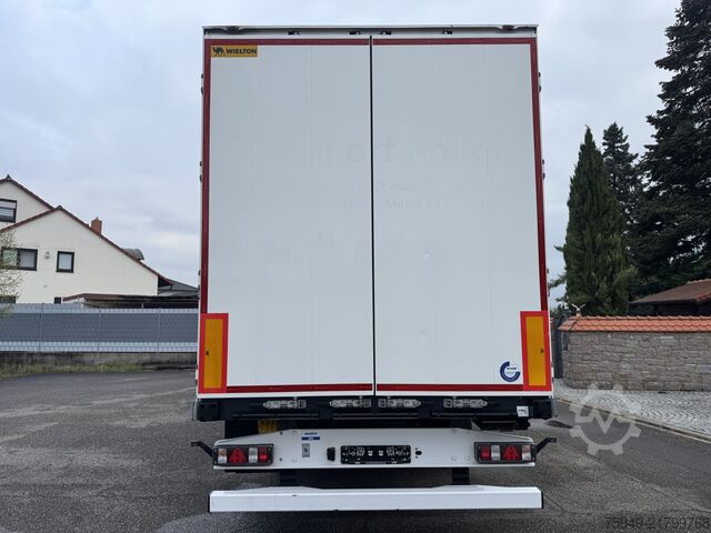NS-3 dry freight box body, lift axle, SAF Wielton NS-3 Trockenfracht-Koffer, Liftachse, SA