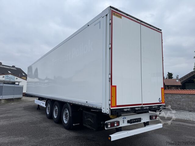 NS-3 dry freight box body, lift axle, SAF Wielton NS-3 Trockenfracht-Koffer, Liftachse, SA