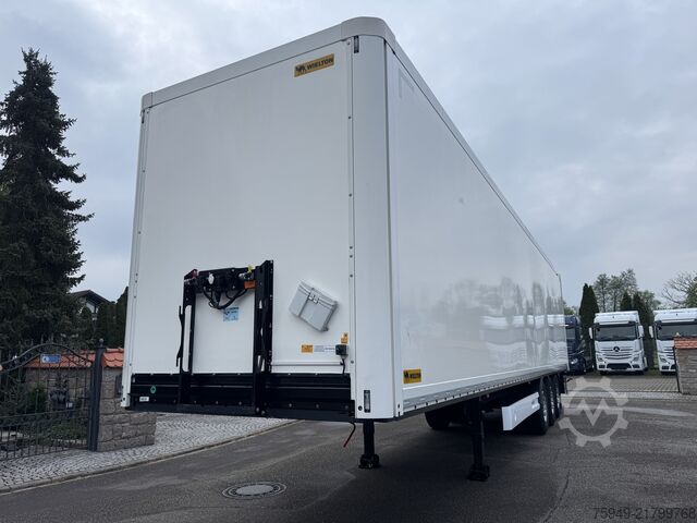 NS-3 dry freight box body, lift axle, SAF Wielton NS-3 Trockenfracht-Koffer, Liftachse, SA