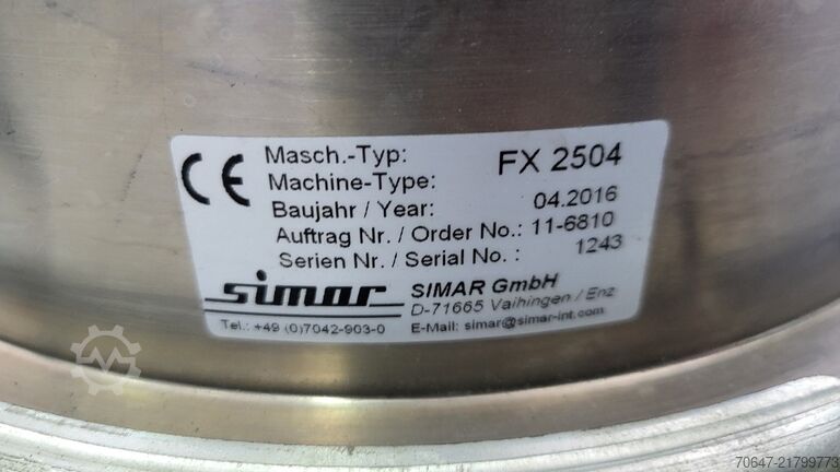 Material conveying device Simar FX 2504