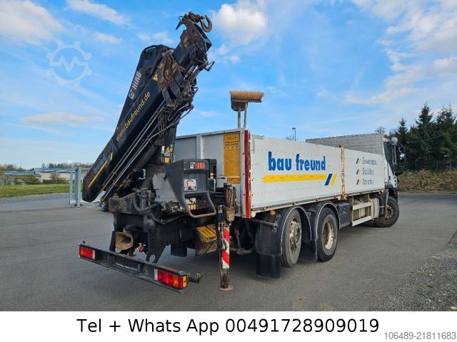 Flatbed truck IVECO AT 260S42Y 7PS Kran+FUNK Hiab 166 E-4H EEV