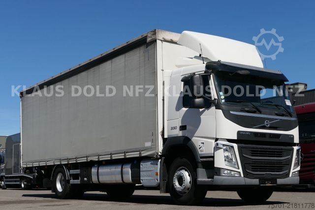 Flatbed truck with tarp VOLVO FM 330 Pritsche Plane Edscha XL-Tank LBW Euro 6
