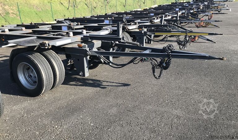 Swap chassis trailer x 15xLafette Zwilling Verzinkt lange Bälge