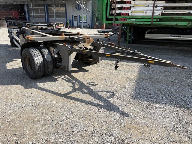Swap chassis trailer x 15xLafette Zwilling Verzinkt lange Bälge