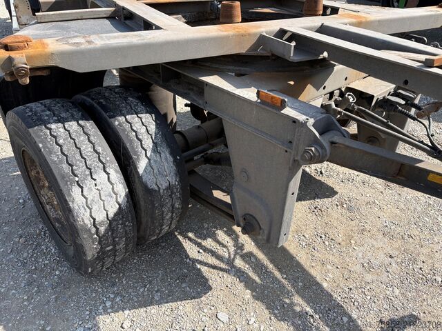 Swap chassis trailer x 15xLafette Zwilling Verzinkt lange Bälge