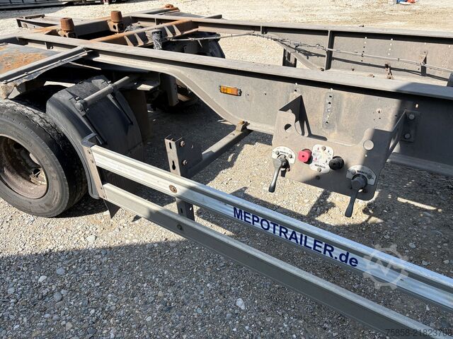 Swap chassis trailer x 15xLafette Zwilling Verzinkt lange Bälge