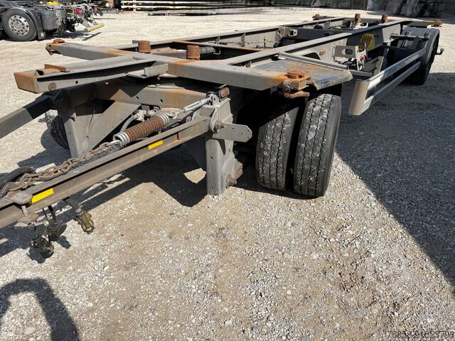 Swap chassis trailer x 15xLafette Zwilling Verzinkt lange Bälge