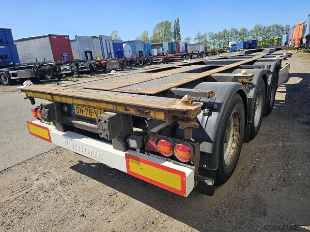Container transport krone SD| EXTENDIBLE CHASSIS 40 FT 2 X 20 FT | BPW DR...