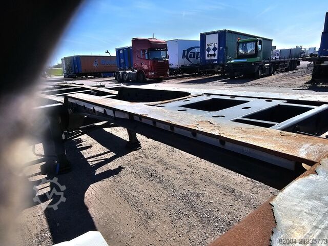 Container transport krone SD| EXTENDIBLE CHASSIS 40 FT 2 X 20 FT | BPW DR...