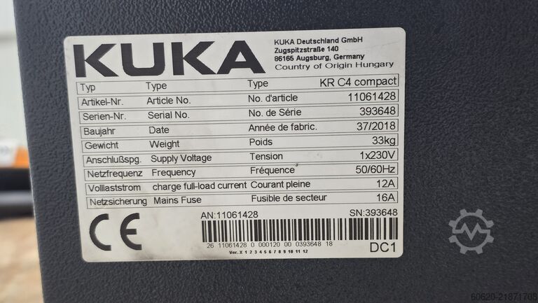 Industrial robot KUKA KR 10 R1100 sixx