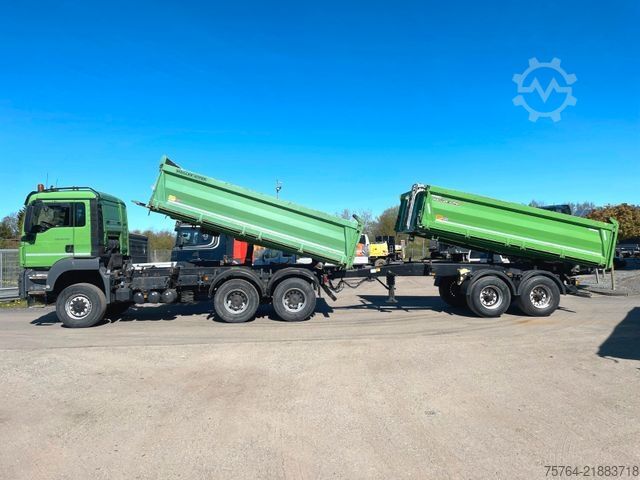 Tipper truck MAN TGS 26.460 / Meiller Stahl 3-Seitenkipper/6x6/AP