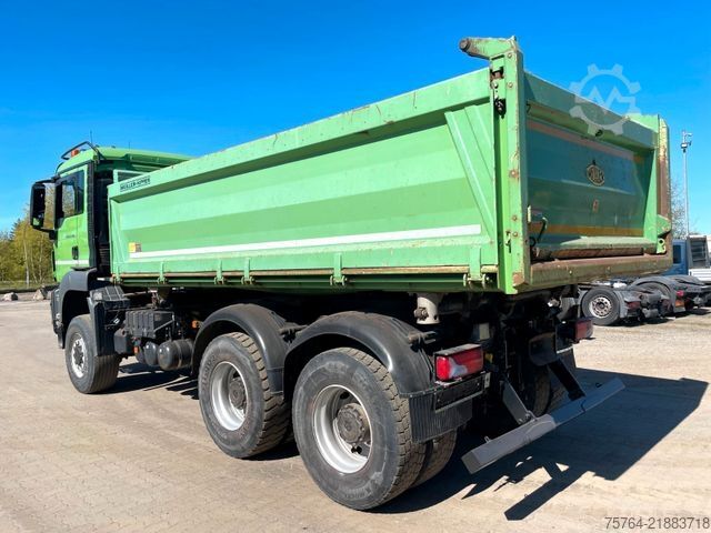 Tipper truck MAN TGS 26.460 / Meiller Stahl 3-Seitenkipper/6x6/AP
