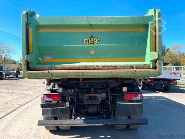 Tipper truck MAN TGS 26.460 / Meiller Stahl 3-Seitenkipper/6x6/AP
