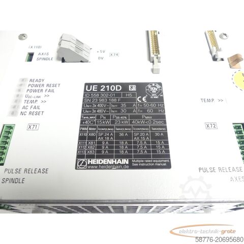 Component Heidenhain UE 210D ID 558 302-01 SN 23983188F generalüberholt + 3 Mon. Gewährl.