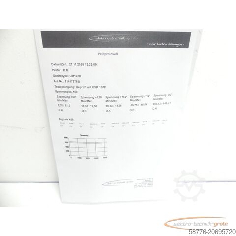Component Heidenhain UM 122D ID 519 972-01 SN21417576B generalüberholt + 3 Mon. Gewährl.