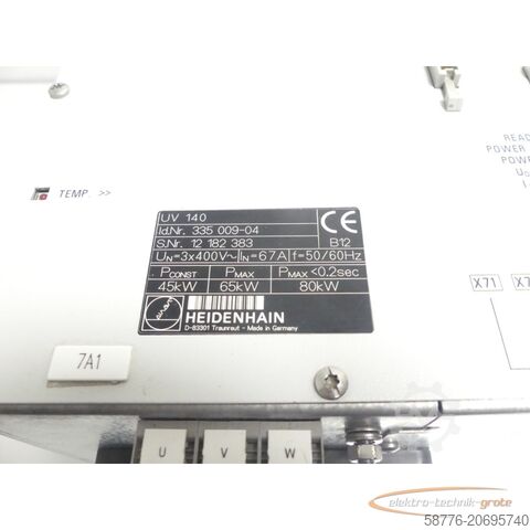 Component Heidenhain UV 140 ID 335 009-04 SN: 12182383 im Austausch (Exchange)