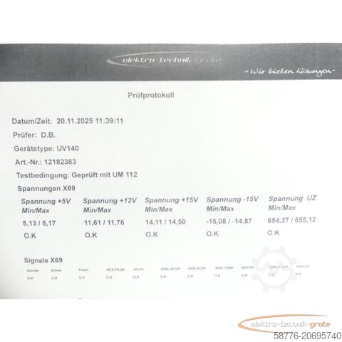 Component Heidenhain UV 140 ID 335 009-04 SN: 12182383 im Austausch (Exchange)