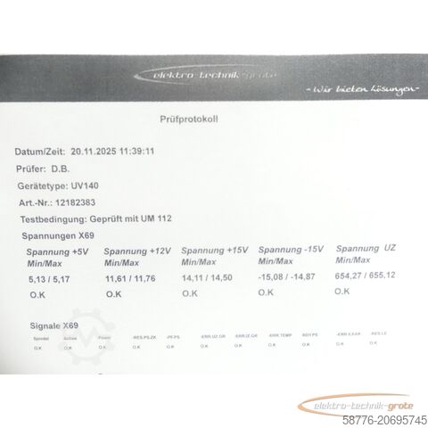 Component Heidenhain UV 140 ID 335 009-04 SN12182383 - generalüberholt + 3 Mon. Gewährl.-