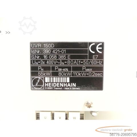 Component Heidenhain UVR 150D Id. 390 421-01 SN:16058385E - generalüberholt mit 3 Monaten Gewährleistung -