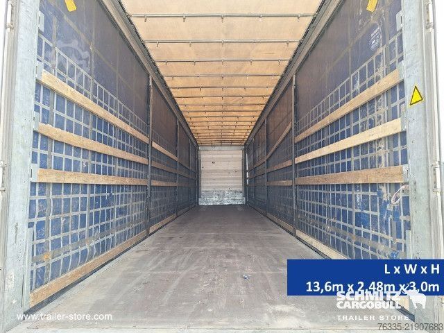 Open semitrailer with tarp Schmitz Cargobull Curtainsider Mega
